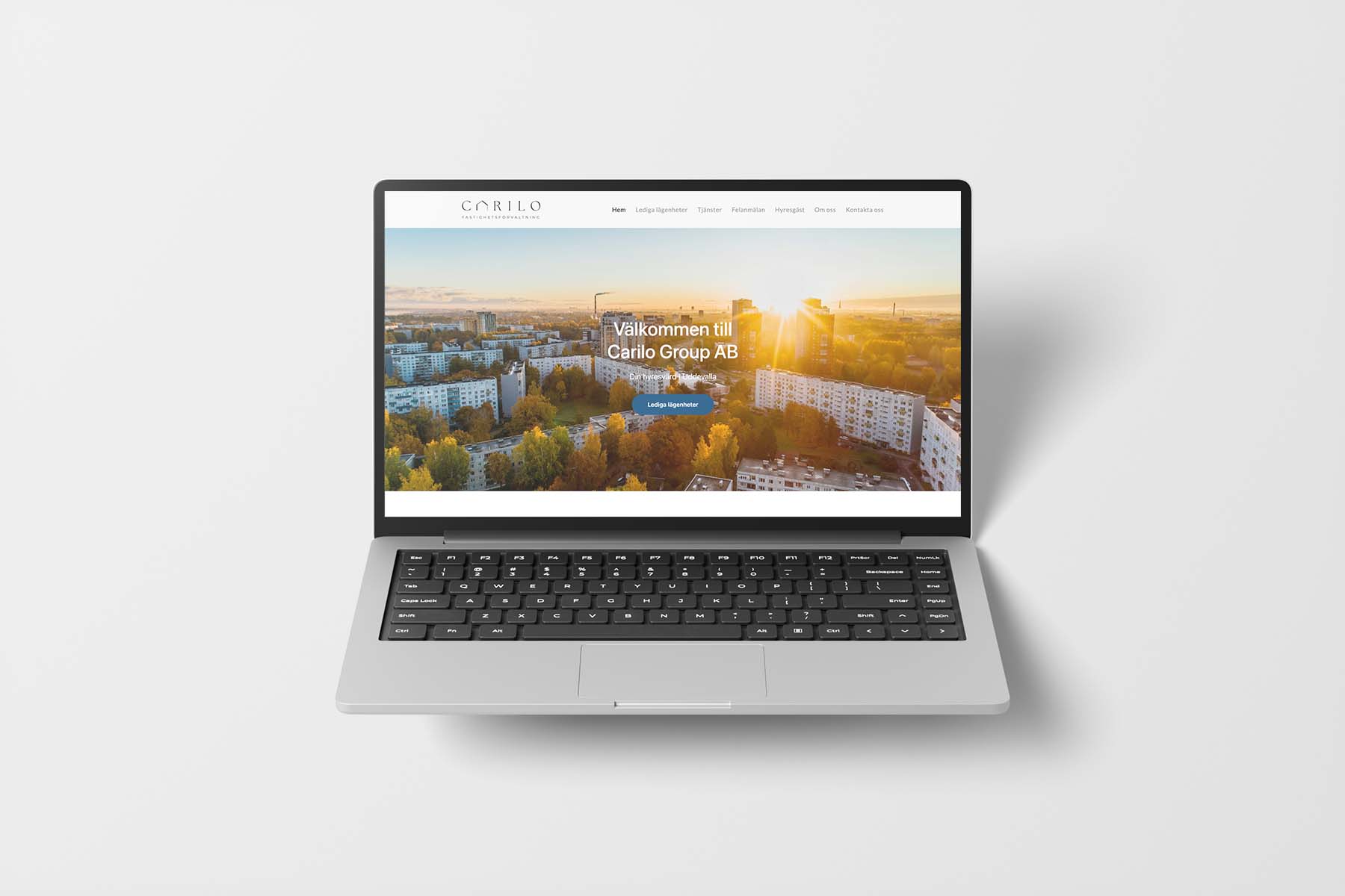 Webbsida för Carilo