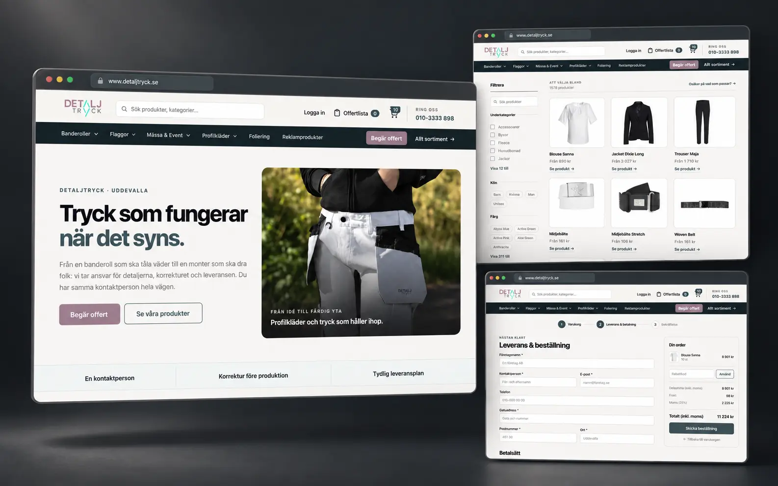 Vy från Detaljtryck – en sammanhängande digital plattform