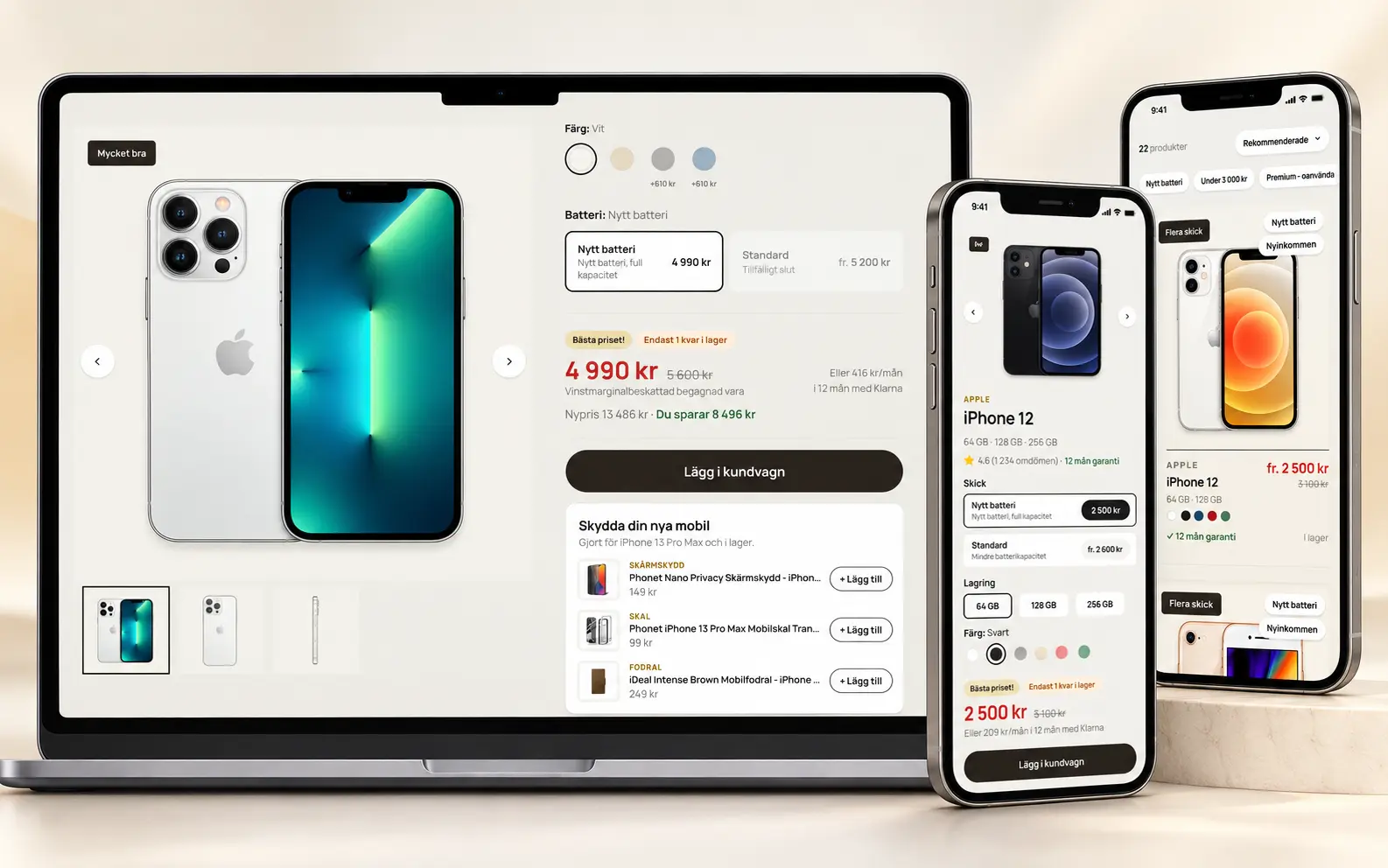 Vy från Phonet – en komplett plattform för mobilhandel och reparation