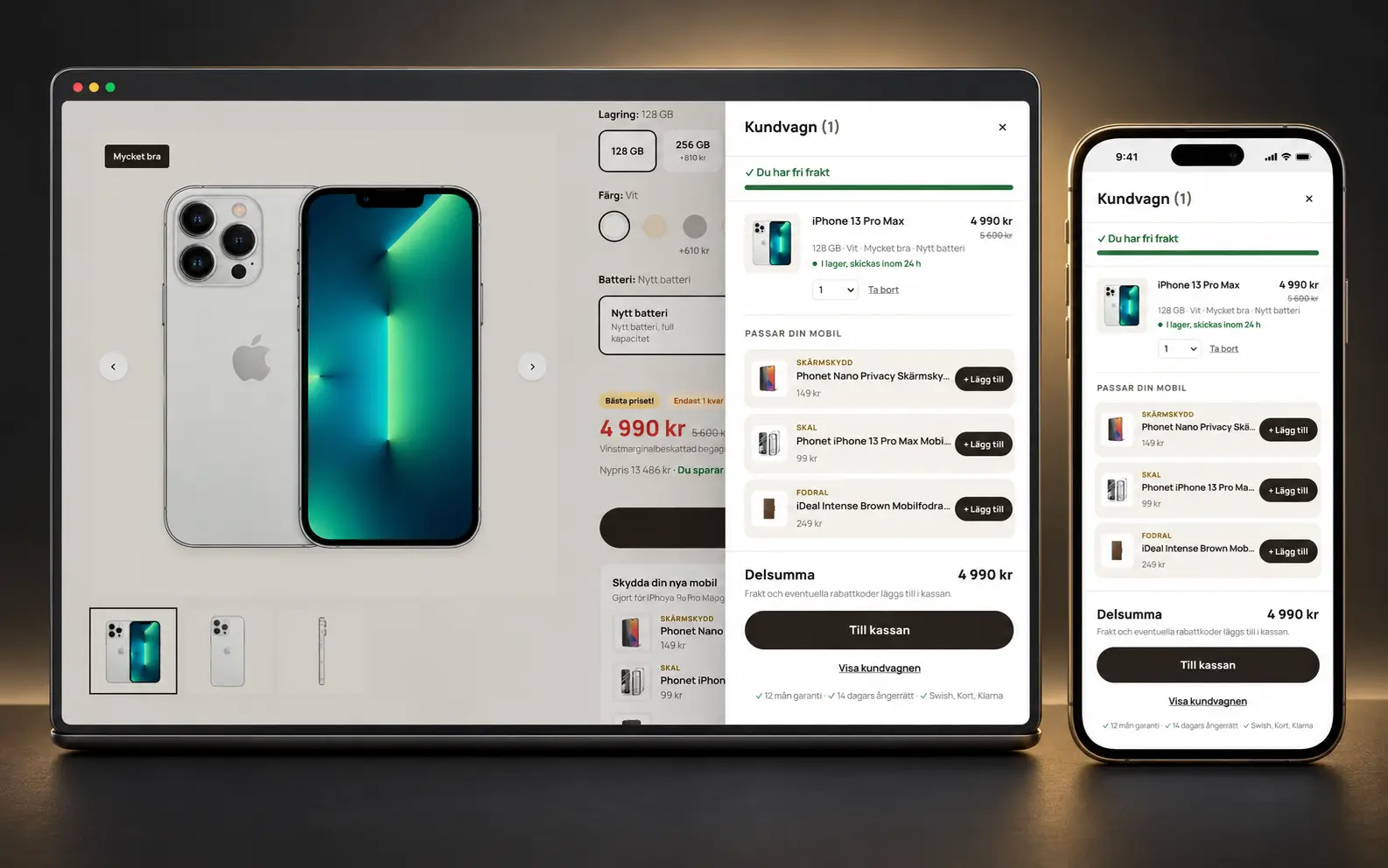 Vy från Phonet – en komplett plattform för mobilhandel och reparation