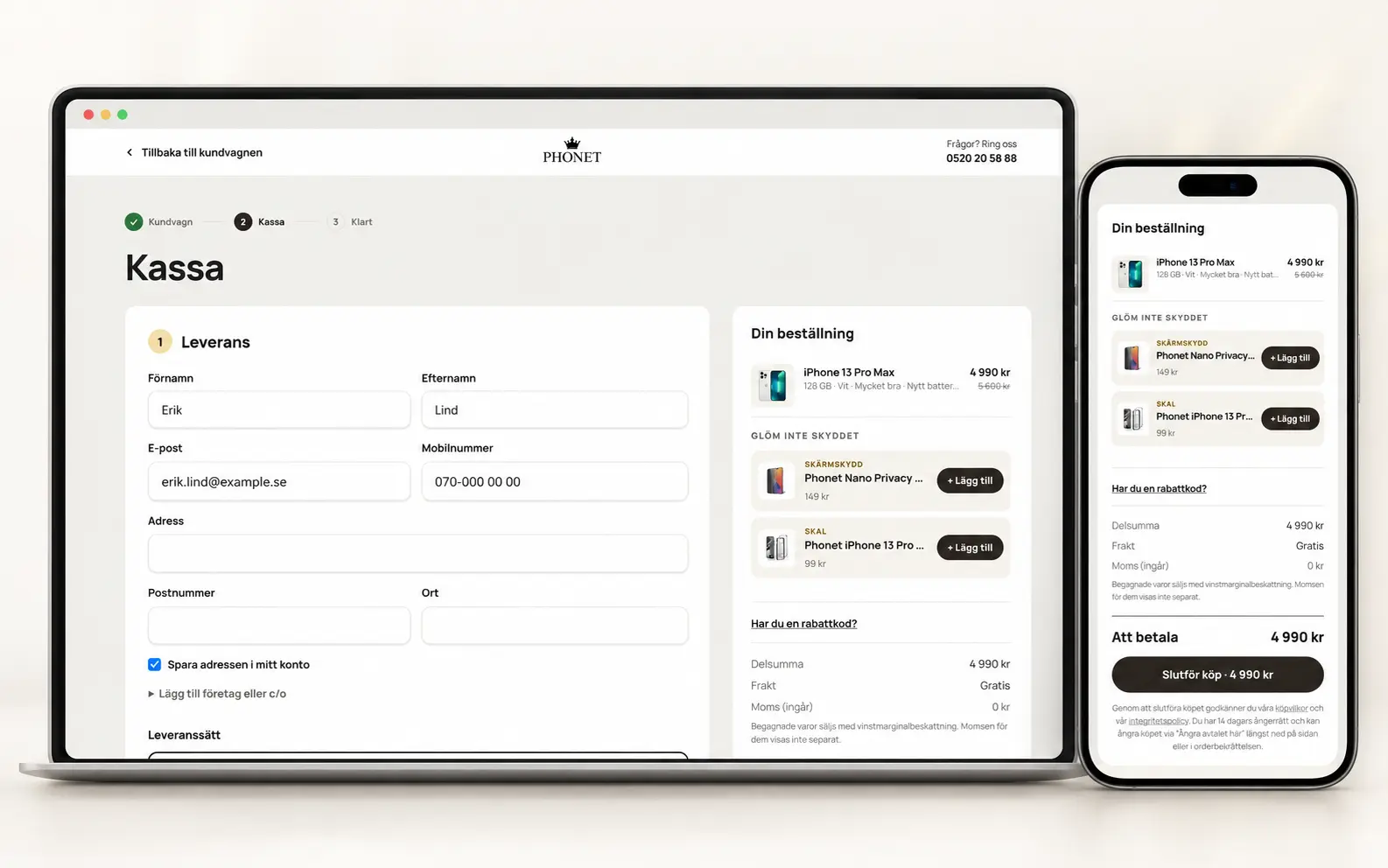 Vy från Phonet – en komplett plattform för mobilhandel och reparation