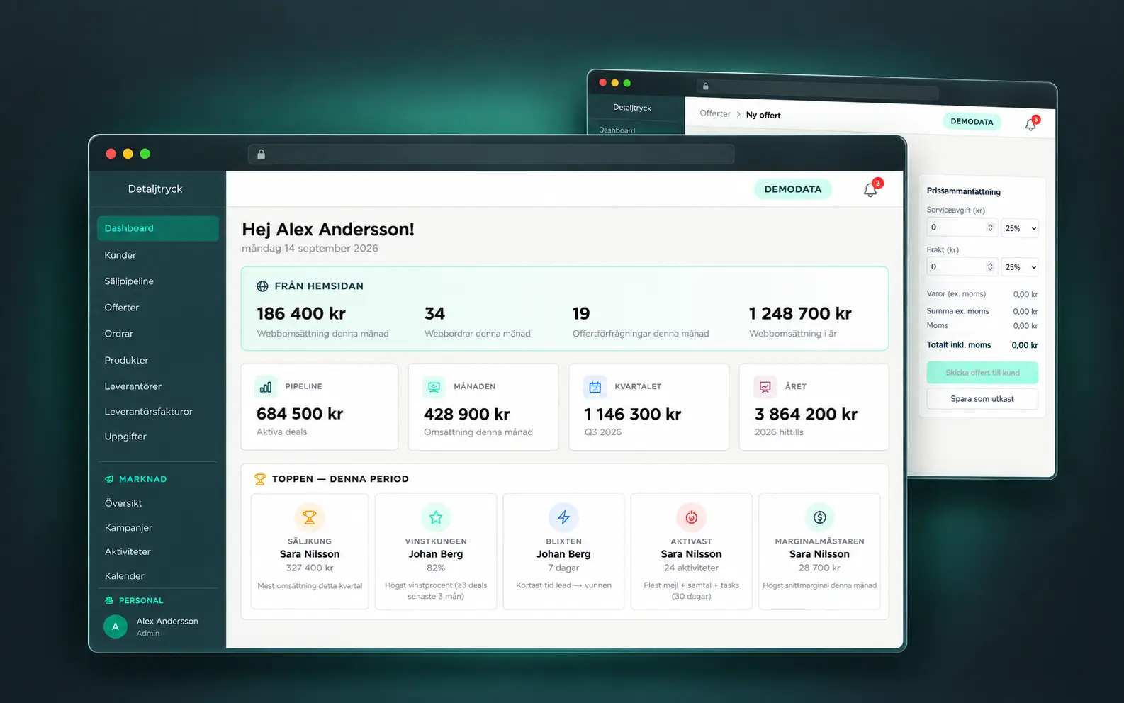 Detaljtryck – en sammanhängande digital plattform för Detaljtryck Sweden AB